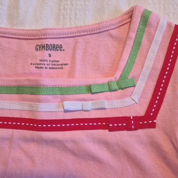 Gymboree girls size 5 Watermelon Picnic line cap sleeve ribbon 2009 line shirt - Picture 2 of 5